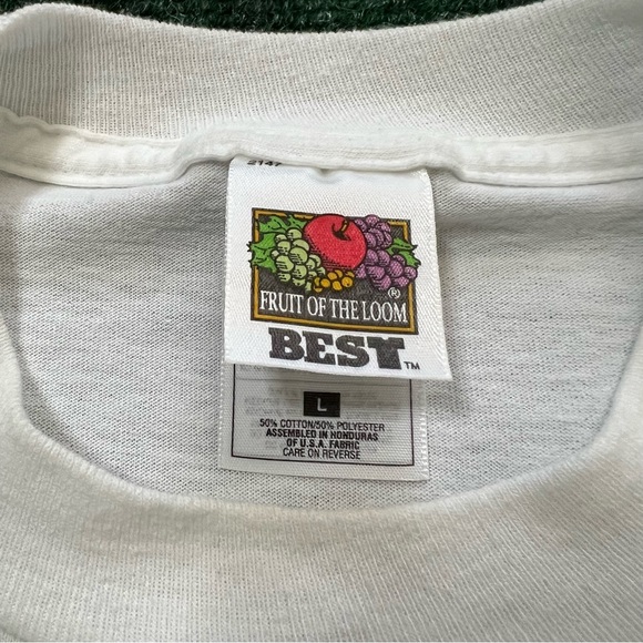 Vintage 90s Miami Radio Station Latin “98 Caliente” White T Shirt Size L 21X29 - Picture 6 of 9